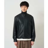 【洗濯機で洗える】フェイクレザーショートブルゾン | a.v.v【MEN】 | 詳細画像13 