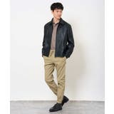【洗濯機で洗える】フェイクレザーショートブルゾン | a.v.v【MEN】 | 詳細画像5 