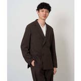 【ストレッチ 洗濯機で洗える イージーケア】ポリエステルツイードダブルブレストジ… | a.v.v【MEN】 | 詳細画像12