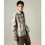 【洗濯機で洗える】チェック柄CPOワイドジャケット | a.v.v【MEN】 | 詳細画像9