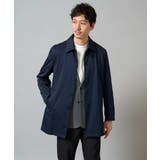 ネイビー | 【撥水/毛玉になりにくい】ステンカラーコート | a.v.v【MEN】
