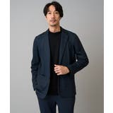 【イージーケア ストレッチ】メランジポンチテーラードジャケット【洗濯機で洗える】… | a.v.v【MEN】 | 詳細画像1 