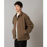 【洗濯機で洗える】ラグランスリーブショートブルゾン | a.v.v【MEN】 | 詳細画像1