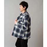 ブルー系 | 【イージーケア/洗濯機で洗える】ツイードCPOジャケット | a.v.v【MEN】