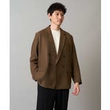 【イージーケア 毛玉になりにくい】LANATECヘリンボーンダブルブレストジャケ… | a.v.v【MEN】 | 詳細画像14 