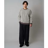 【洗濯機で洗える】ツイードライクフリースプルオーバー | a.v.v【MEN】 | 詳細画像2