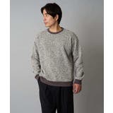 ベージュ | 【洗濯機で洗える】ツイードライクフリースプルオーバー | a.v.v【MEN】