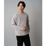 【洗濯機で洗える】モール幾何ジャカードクルーネックプルオーバー | a.v.v【MEN】 | 詳細画像15