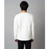 【洗濯機で洗える】モール幾何ジャカードクルーネックプルオーバー | a.v.v【MEN】 | 詳細画像18