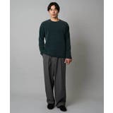 【洗濯機で洗える】モール幾何ジャカードクルーネックプルオーバー | a.v.v【MEN】 | 詳細画像2