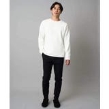 【洗濯機で洗える】モール幾何ジャカードクルーネックプルオーバー | a.v.v【MEN】 | 詳細画像6