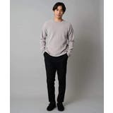 【洗濯機で洗える】モール幾何ジャカードクルーネックプルオーバー | a.v.v【MEN】 | 詳細画像8