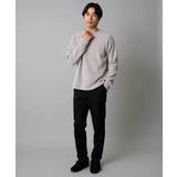 【洗濯機で洗える】モール幾何ジャカードクルーネックプルオーバー | a.v.v【MEN】 | 詳細画像9