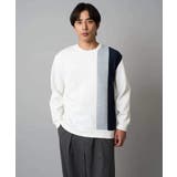 【イージーケア/洗濯機で洗える】フクレジャカード縦切替プルオーバー | a.v.v【MEN】 | 詳細画像5 