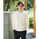 バスケットジャカードクルーネックスマートTシャツ | a.v.v【MEN】 | 詳細画像1