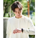 バスケットジャカードクルーネックスマートTシャツ | a.v.v【MEN】 | 詳細画像28