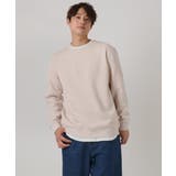 【毛玉になりにくい】幾何柄フクレジャカード クルーネックスウェット | a.v.v【MEN】 | 詳細画像19 