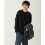 【洗濯機で洗える】幾何柄ジャカードクルーネックプルオーバー(ジャケイン可) | a.v.v【MEN】 | 詳細画像14