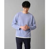 ブルーラベンダー | 【イージーケア 洗濯機で洗える 毛玉になりにくい】変形ヘリンボンフェイクレイヤー… | a.v.v【MEN】