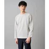 ライトグレー | 【イージーケア 洗濯機で洗える 毛玉になりにくい】変形ヘリンボンフェイクレイヤー… | a.v.v【MEN】