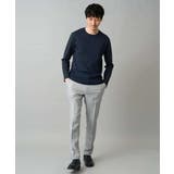 【スマート/イージーケア/洗濯機で洗える/毛玉になりにくい】オーバルジャガード | a.v.v【MEN】 | 詳細画像3 