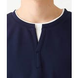 【イージーケア/接触冷感】梨地フェイクレイヤードカットソー | a.v.v【MEN】 | 詳細画像8