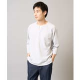 ライトグレー | 【イージーケア/接触冷感】梨地フェイクレイヤードカットソー | a.v.v【MEN】