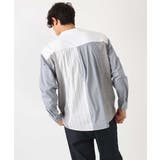 ハーフジップバックシャン切替クルーネックカットソー(デザテクシリーズ) | a.v.v【MEN】 | 詳細画像1