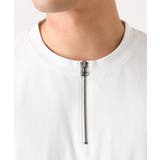 ハーフジップバックシャン切替クルーネックカットソー(デザテクシリーズ) | a.v.v【MEN】 | 詳細画像18