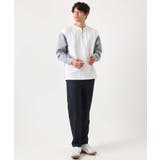 ハーフジップバックシャン切替クルーネックカットソー(デザテクシリーズ) | a.v.v【MEN】 | 詳細画像6