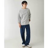 【接触冷感/毛玉になりにくい】エッフェル塔刺繍ボートネックカットソー | a.v.v【MEN】 | 詳細画像10 