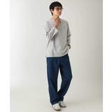 【接触冷感/毛玉になりにくい】エッフェル塔刺繍ボートネックカットソー | a.v.v【MEN】 | 詳細画像12 