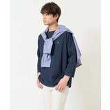 【接触冷感/毛玉になりにくい】エッフェル塔刺繍ボートネックカットソー | a.v.v【MEN】 | 詳細画像14 