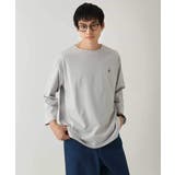 【接触冷感/毛玉になりにくい】エッフェル塔刺繍ボートネックカットソー | a.v.v【MEN】 | 詳細画像19 