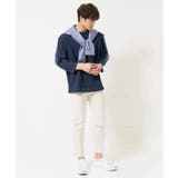 【接触冷感/毛玉になりにくい】エッフェル塔刺繍ボートネックカットソー | a.v.v【MEN】 | 詳細画像3 