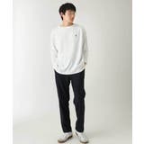【接触冷感/毛玉になりにくい】エッフェル塔刺繍ボートネックカットソー | a.v.v【MEN】 | 詳細画像7 