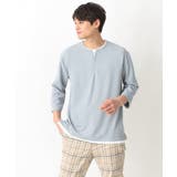 【新作/涼感】梨地フェイクレイヤードカットソー(Good Teeシリーズ） | a.v.v【MEN】 | 詳細画像13 