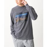 ダークグレー | 【フォトグラファーコラボ】ワイドシルエットロングTシャツ | a.v.v【MEN】