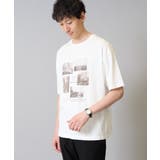 ホワイト | 【接触冷感】フォトプリントワイドシルエットカットソー | a.v.v【MEN】