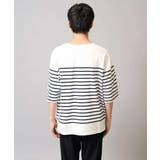 【綿100%】ボーダーワイドシルエット五分袖カットソー | a.v.v【MEN】 | 詳細画像14