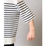 【綿100%】ボーダーワイドシルエット五分袖カットソー | a.v.v【MEN】 | 詳細画像16