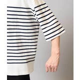 【綿100%】ボーダーワイドシルエット五分袖カットソー | a.v.v【MEN】 | 詳細画像17