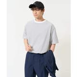 【接触冷感】細ボーダーセミワイドシルエットカットソー | a.v.v【MEN】 | 詳細画像22