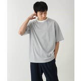 【接触冷感】細ボーダーセミワイドシルエットカットソー | a.v.v【MEN】 | 詳細画像31