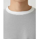 【接触冷感】細ボーダーセミワイドシルエットカットソー | a.v.v【MEN】 | 詳細画像35