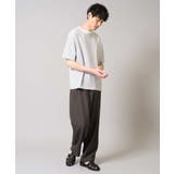 【接触冷感】細ボーダーセミワイドシルエットカットソー | a.v.v【MEN】 | 詳細画像4