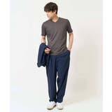 【接触冷感/UVカット/毛玉になりにくい】シルケットスムースVネックカットソー | a.v.v【MEN】 | 詳細画像11
