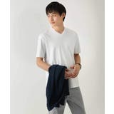 【接触冷感/UVカット/毛玉になりにくい】シルケットスムースVネックカットソー | a.v.v【MEN】 | 詳細画像13