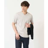 【接触冷感/UVカット/毛玉になりにくい】シルケットスムースVネックカットソー | a.v.v【MEN】 | 詳細画像16