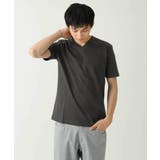 【接触冷感/UVカット/毛玉になりにくい】シルケットスムースVネックカットソー | a.v.v【MEN】 | 詳細画像26